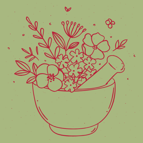 simple white and green organic herbs store logo(1)
